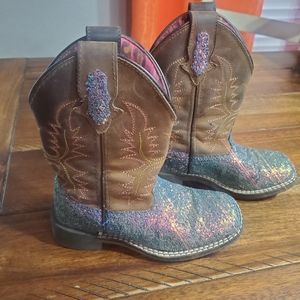 Girls Smoky Mountain Glitter Leather Boots